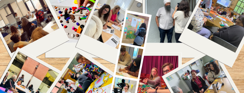 Collage of photographs showing different projects.